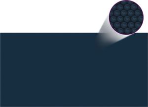 vidaXL Pływająca folia solarna z PE, 600x300 cm, czarno-niebieska 3