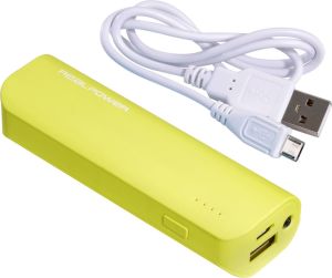 Powerbank Realpower PB-2600 2600mAh Żółty 2