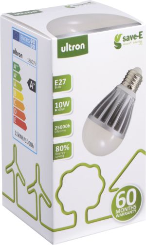 Ultron Żarówka LED E27, 10W, 810lm, 3000K, biała ciepła (138075) 2