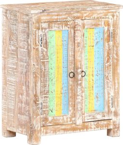 vidaXL Szafka, 61x35x76 cm, surowe drewno akacjowe 8