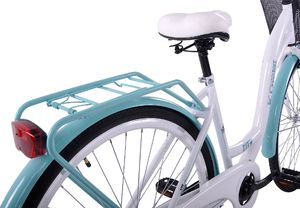 Kozbike K21 Rower miejski damski 28 biało-morski 3 biegi 2