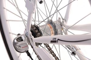 Kozbike (K25) Rower miejski damski 28 biały 3 biegi 4