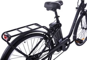 Rower elektryczny Fuzlu Rower elektryczny 28 łabędź miejski czarny E-2 6