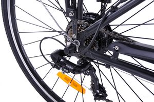 Rower elektryczny Fuzlu Rower elektryczny 28 łabędź miejski LG CELL czarny E-1 5