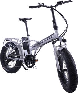 Rower elektryczny Fuzlu Fatbike 20" szary 2