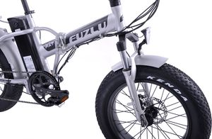 Rower elektryczny Fuzlu Fatbike 20" szary 4