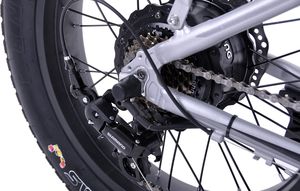 Rower elektryczny Fuzlu Fatbike 20" szary 5