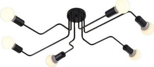 Lampa wisząca ECpower Żyrandol Lampa Wisząca 6 Pkt Światła Czarny Zd74f 2