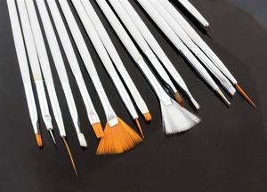 TopShine AG533A PĘDZELKI DO STYLIZACJI PAZNOKCI 15 SZTUK 2