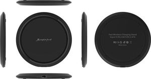 Ładowarka TKNconnect Ładowarka indukcyjna - bezprzewodowa do telefonu - WR-6 - 10W - czarna 2