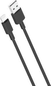 Kabel USB XO USB-A - Lightning 1 m Czarny (8_2260053) 1