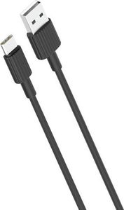 Kabel USB XO USB-A - USB-C 1 m Czarny (8_2260061) 1