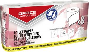 Office Products Papier toaletowy celulozowy OFFICE PRODUCTS, 2-warstwowy, 150 listków, 15m, 8szt., biały 1