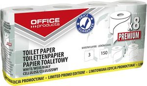 Office Products Papier toaletowy celulozowy OFFICE PRODUCTS Premium, 3-warstwowy, 150 listków, 15m, 8szt., biały 1