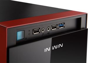 Obudowa In Win 503 Midi-Tower, Czarno-czerwony, Okno (503 Black) 4