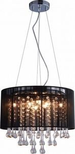 Lampa wisząca Zumaline Glamour lampa wisząca czarna Zumaline GEM RLD92174-8B 1