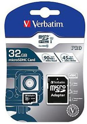 Karta Verbatim Pro MicroSDXC 32 GB Class 10 UHS-I/U3 V30 (47041) 2