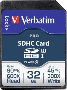Karta Verbatim Pro SDHC 32 GB Class 10 UHS-I/U3  (47021) 1
