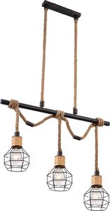 Lampa wisząca Globo Industrialna lampa sufitowa do jadalni Globo VALERIE druciana 15419-3 1