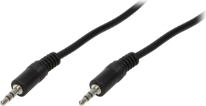 Kabel LogiLink Jack 3.5mm - Jack 3.5mm 1m czarny (CA1049) 1