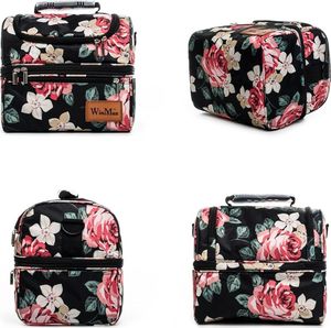 WinMax Torba termiczna w kwiaty kolorowa 25x25x20cm 2