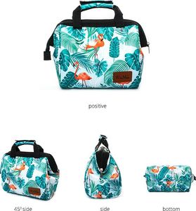 WinMax Torba lunch box śniadaniowa termoizolacyjna,flamingi 2