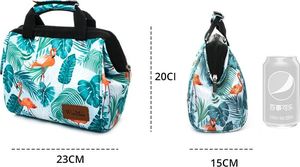 WinMax Torba lunch box śniadaniowa termoizolacyjna,flamingi 3