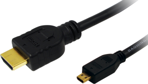Kabel LogiLink HDMI Micro - HDMI 1m czarny (CH0030) 1