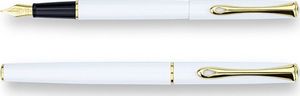 Diplomat Pióro wieczne  Traveller, F, białe/złote 4