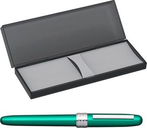 Platinum Pióro wieczne Platinum Plaisir Teal Green, F, zielone matowe 5