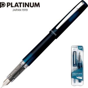Platinum Pióro wieczne Platinum Prefounte Night Sea, F, w plastikowym opakowaniu, na blistrze, niebieskie 1