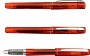 Platinum Pióro wieczne Platinum Prefounte Vermilion Orange, F, w plastikowym opakowaniu, na blistrze, pomarańczowe 4