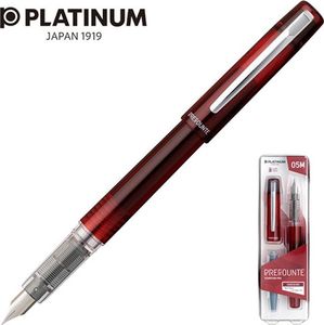 Platinum Pióro wieczne Platinum Prefounte Crimson Red, M, w plastikowym opakowaniu, na blistrze, bordowe 1
