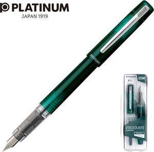 Platinum Pióro wieczne Platinum Prefounte Dark Emerald, M, w plastikowym opakowaniu, na blistrze, zielone 1