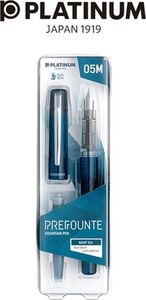 Platinum Pióro wieczne Platinum Prefounte Night Sea, M, w plastikowym opakowaniu, na blistrze, niebieskie 3