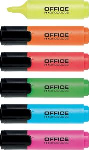 Office Products Zakreślacz 2-5mm (linia), 6szt., mix kolorów 1