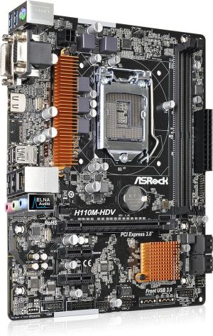 Płyta główna ASRock H110M-HDV (90-MXGZU0-A0UAYZ) 4