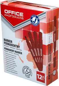 Office Products Marker permanentny ścięty, 1-3mm (linia), czerwony 2