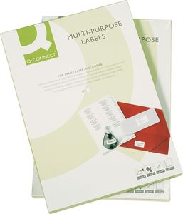 Q-Connect Etykiety uniwersalne Q-CONNECT, 96,5x42,30mm, prostokątne, białe 100 ark. 2