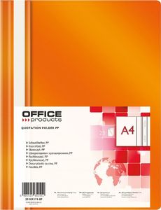 Office Products Skoroszyt, PP, A4, miękki, 100/170mikr., pomarańczowy 1