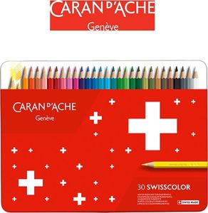 Caran d`Arche Kredki CARAN D'ACHE Swisscolor, metalowe pudełko, 30 szt. 1