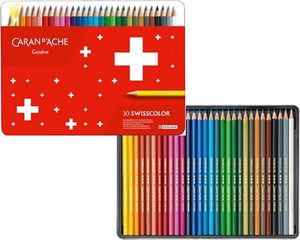 Caran d`Arche Kredki CARAN D'ACHE Swisscolor, metalowe pudełko, 30 szt. 2