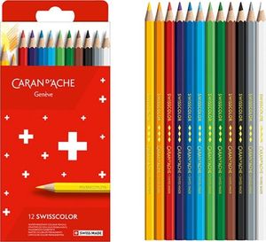 Caran d`Arche Kredki CARAN D'ACHE Swisscolor, kartonowe pudełko, 12 szt. 3