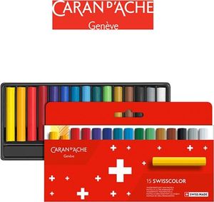 Caran d`Arche Kredki woskowe CARAN D'ACHE Swisscolor, kartonowe pudełko, 15 szt. 1