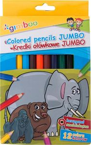 Gimboo Kredki ołówkowe GIMBOO Jumbo, sześciokątne, 12szt., mix kolorów 1