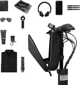 Wozinsky Wozinsky wodoodporna torba sakwa na hulajnogę elektryczną na kierownicę 6L czarny (WSB1BK) 11