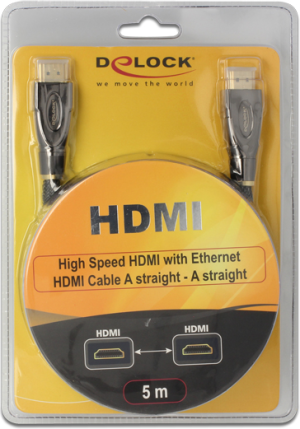 Kabel Delock HDMI - HDMI 5m czarny (82739) 2