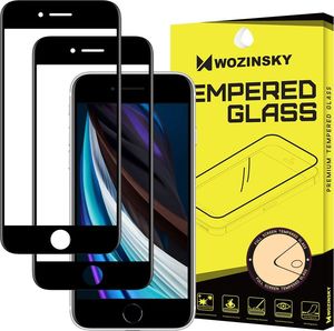 Wozinsky Wozinsky zestwaw 2x super wytrzymałe szkło hartowane Full Glue na cały ekran z ramką Case Friendly iPhone SE 2020 / iPhone 8 / iPhone 7 / iPhone 6S / 1