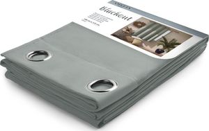 AmeliaHome AMELIAHOME ZASŁONA BLACKOUT EYELETS SILVER 140X175 1PC 3