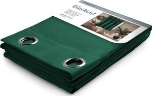 AmeliaHome AMELIAHOME ZASŁONA BLACKOUT EYELETS D.GREEN 140X175 1PC 3